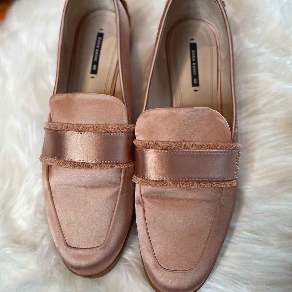 Pink Zara Loafers